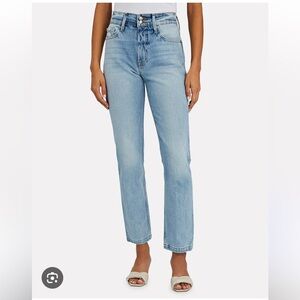 Frame Denim Light Blue Straight Leg Jeans